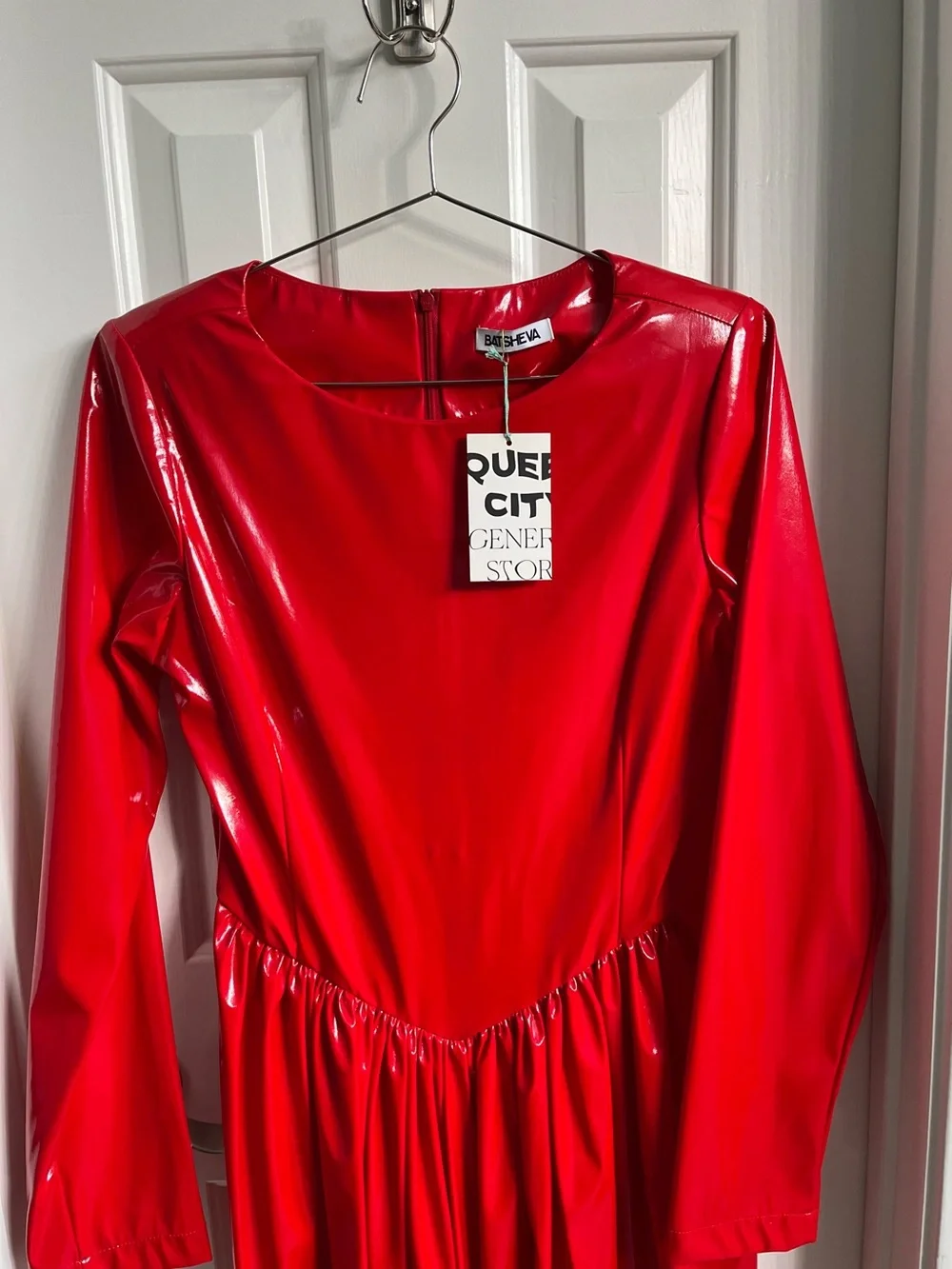 RARE-Batsheva Willow Red Latex - NWT - Picture 4 of 6